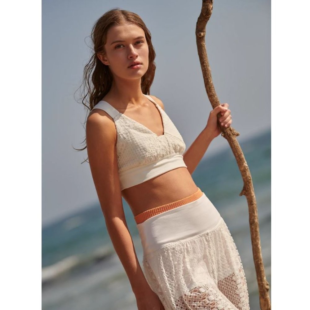 FP Movement In a Breeze Sports Bra, White, XS